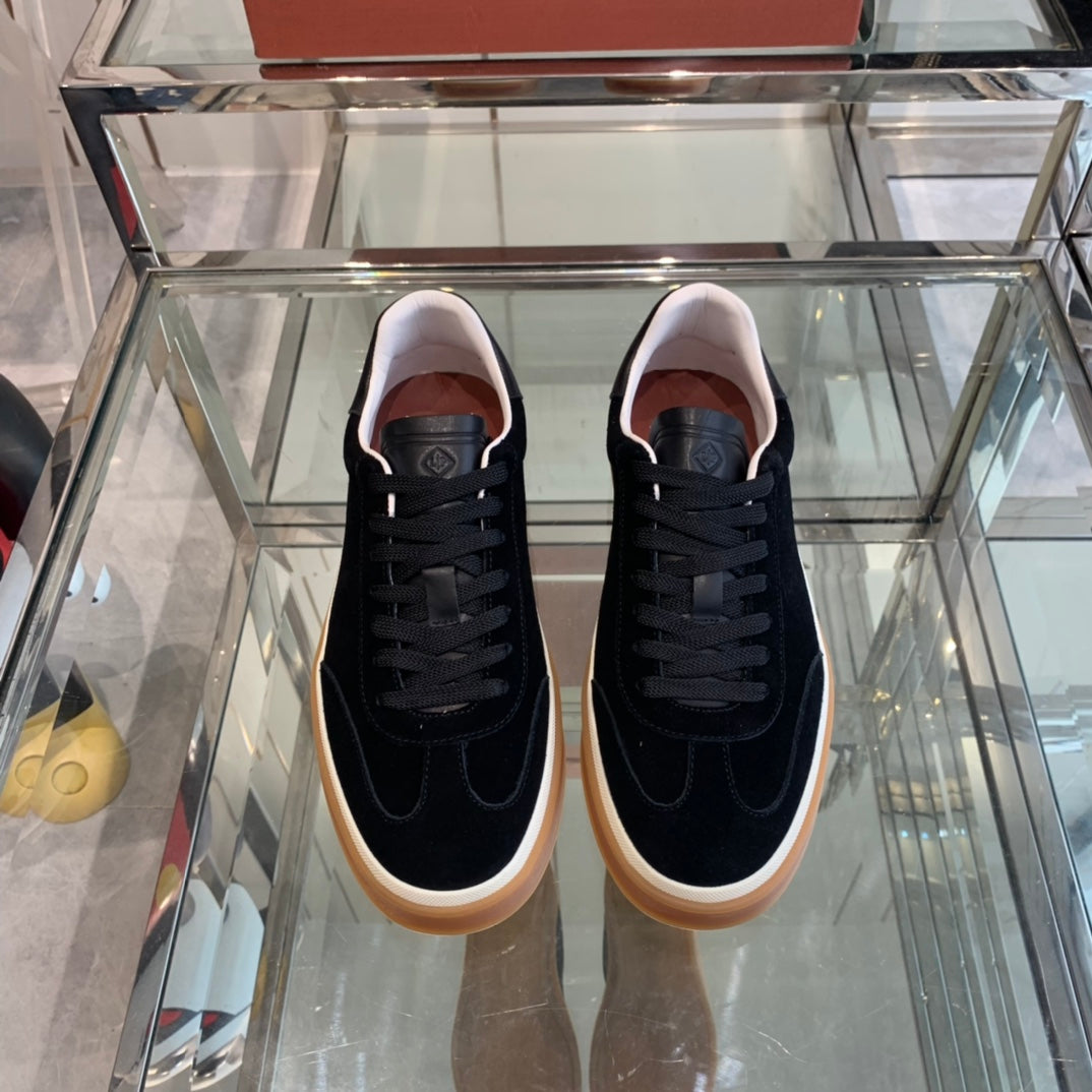 LP TENNIS WALK SNEAKERS BLACK SUEDE、mysite、Cacoeks