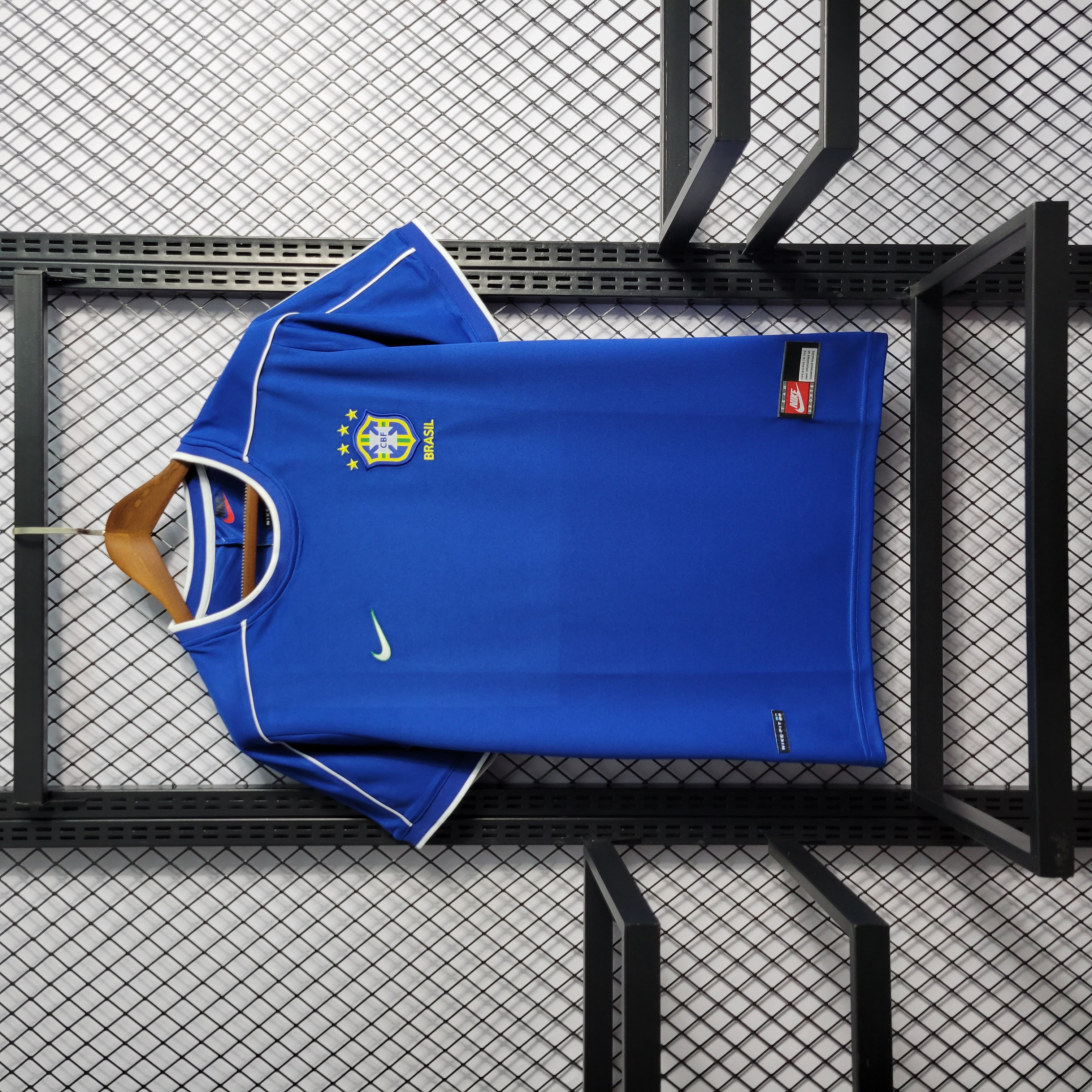 GlobeJersey-Retro Brazil 1998 Away Stadium Jersey