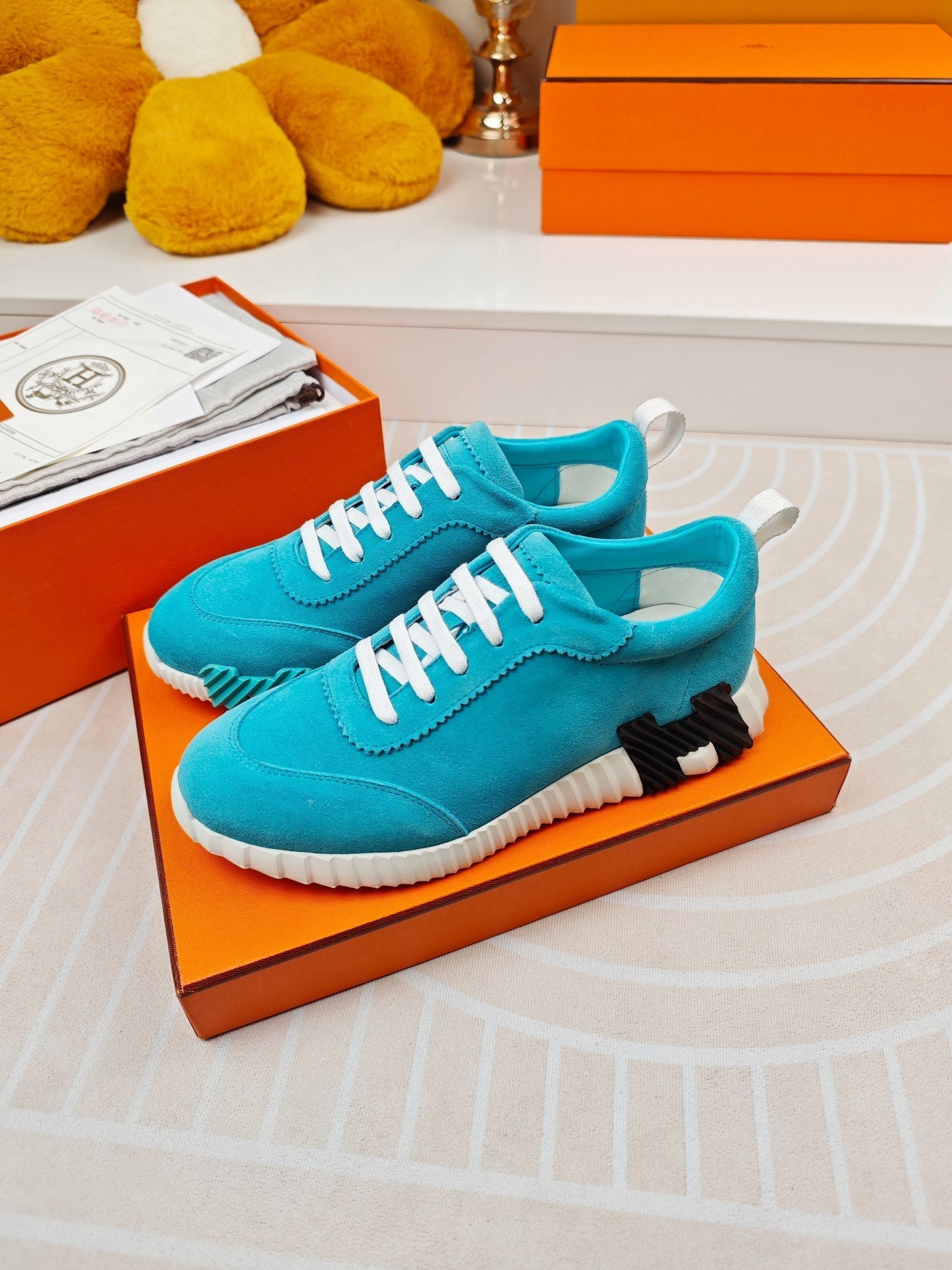 BOUNCING SNEAKERS SKY BLUE CALFSKIN、mysite、Cacoeks