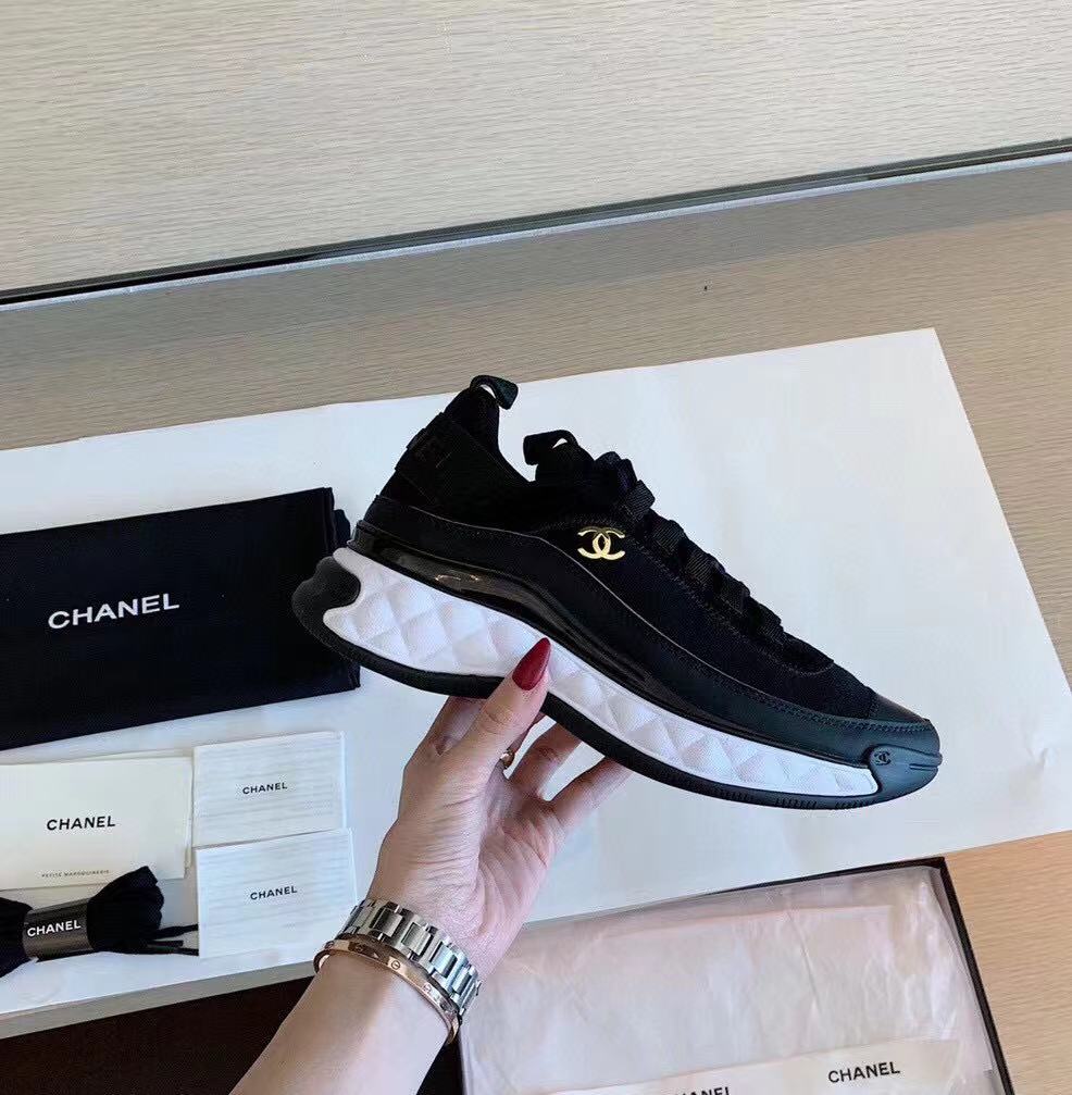 CC Bubble Quilted Trainer Sneaker Black White、mysite、Cacoeks