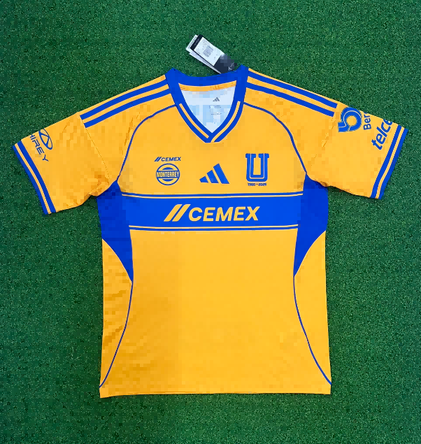 25/26 Tigres UANL Home Football Shirt-mysite Custom Football Kit- Nextkits