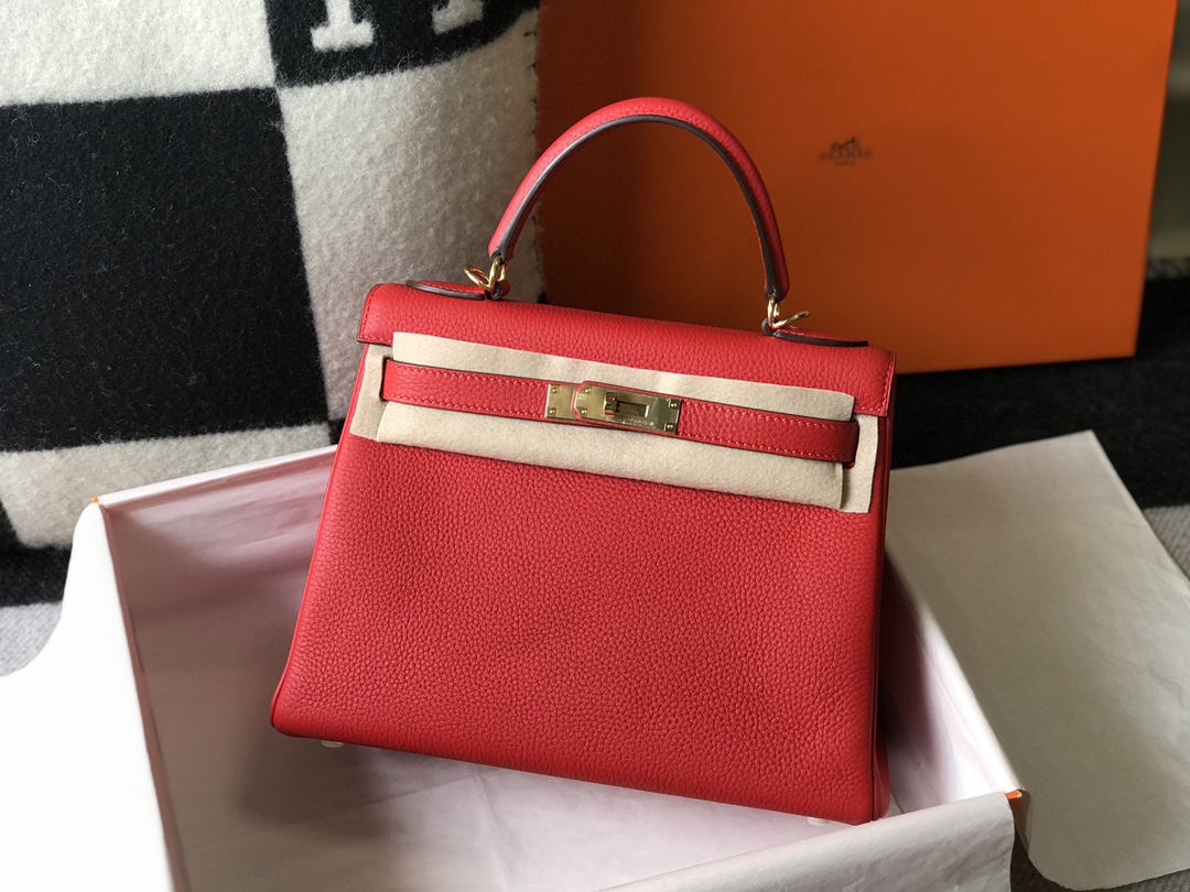 Original Copy Hermes Kelly Togo Leather Handbags More Colors-1