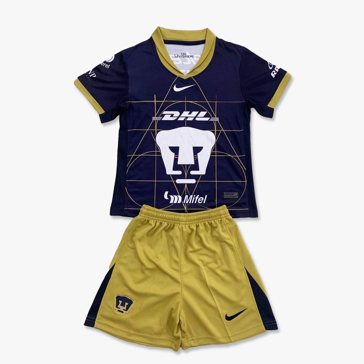 ManixJersey.com | Pumas UNAM 24-25 Away Kids Kit -Customize Name, Number and Patch | Worldwide Shipping