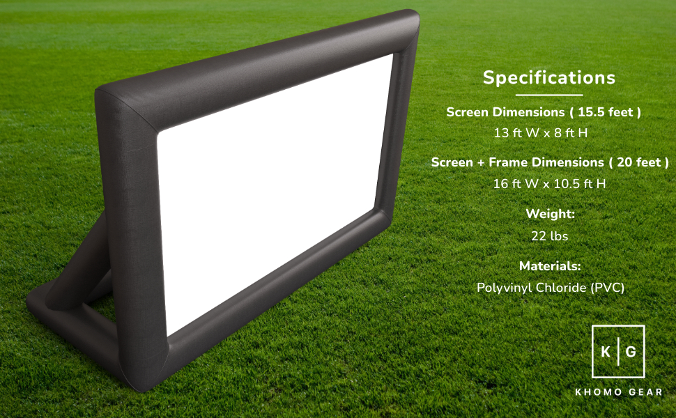 Jumbo giant big movie projector outdoor inflatable screen