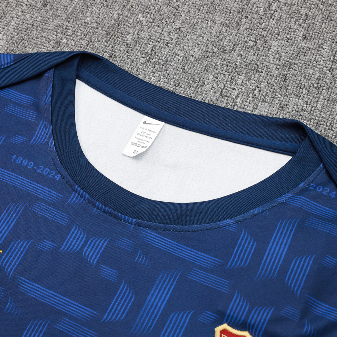 Higojerseys-Barcelona 24-25 Short-Sleeve Training Set - Royal Blue Top & Shorts