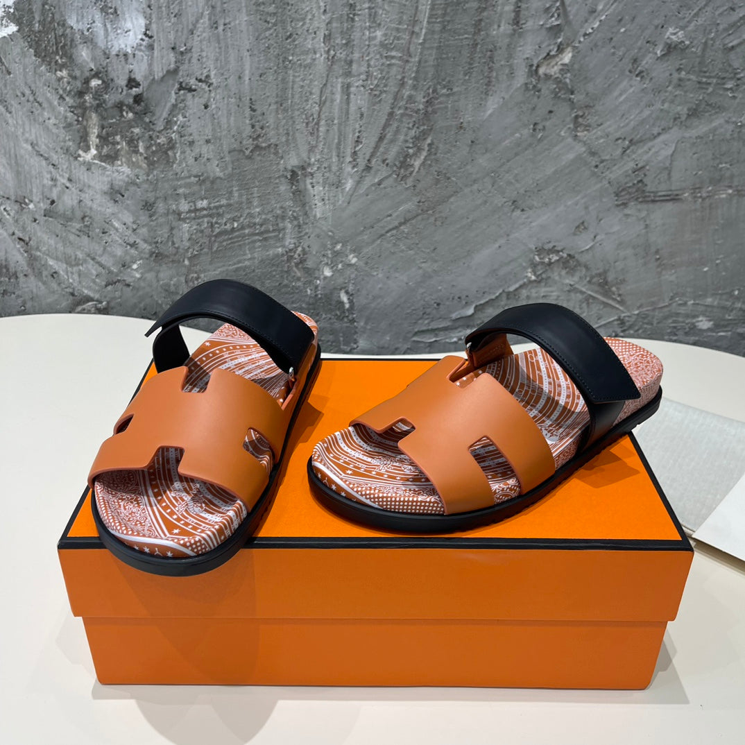 CHYPRE SANDAL CARAMEL CALFSKIN UNIQUE、mysite、Cacoeks