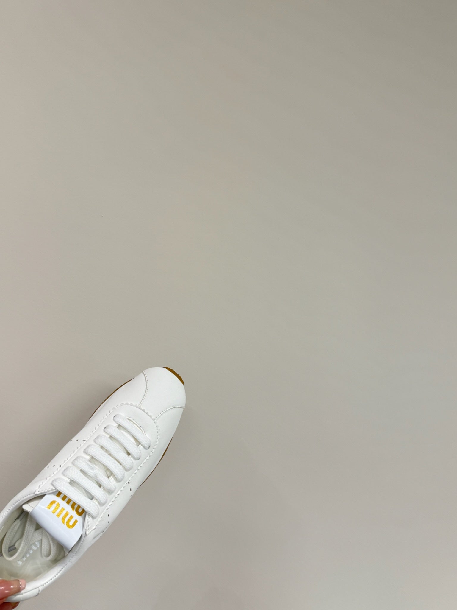 PLUME NAPPA SNEAKERS IN WHITE LAMBSKIN、mysite、Cacoeks