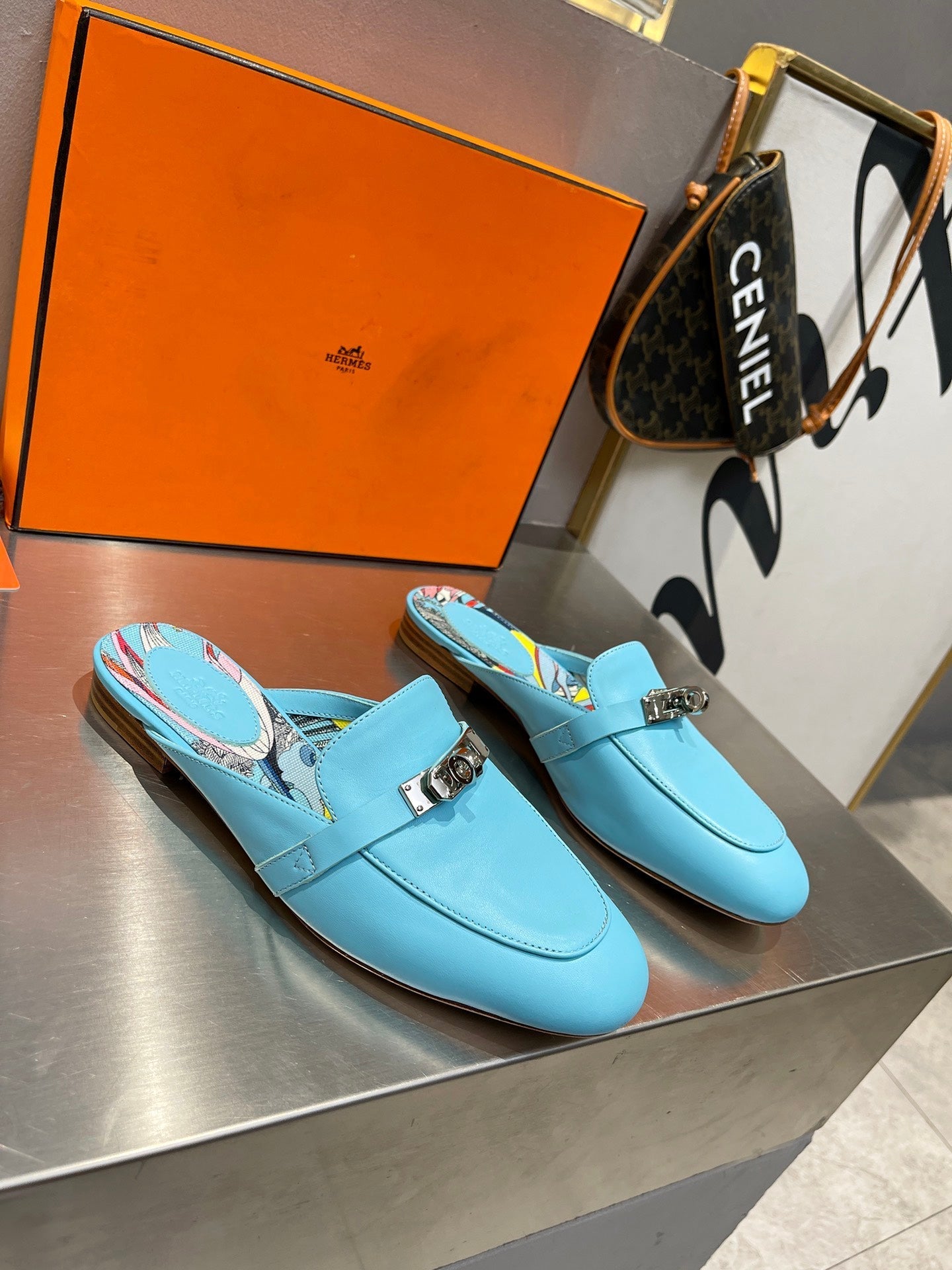 0Z MULE SKY CALFSKIN WITH PATTERN、mysite、Cacoeks