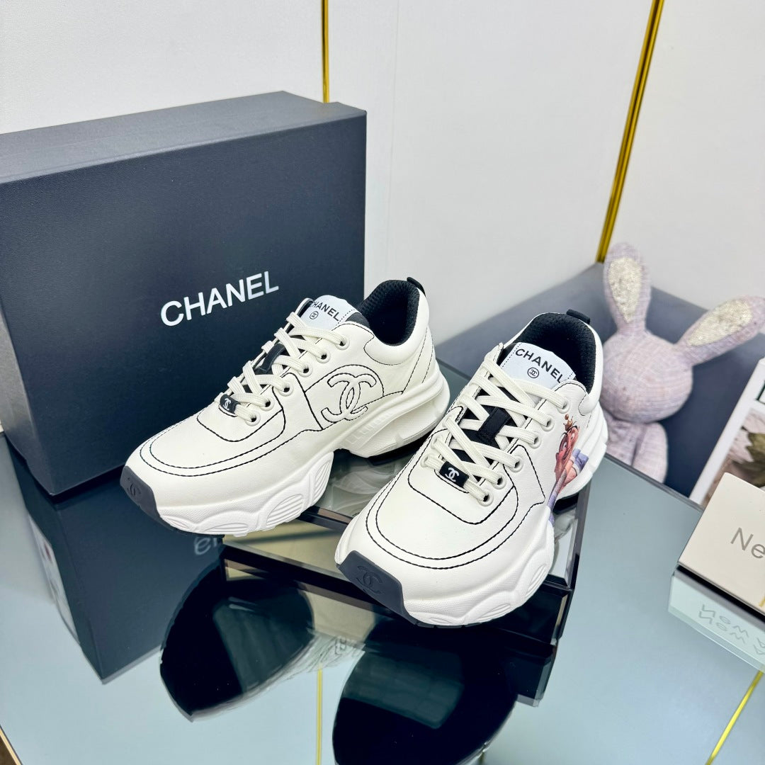 TRAINERS SNEAKER IN WHITE CALFSKIN WITH STICKER 238628、mysite、Cacoeks