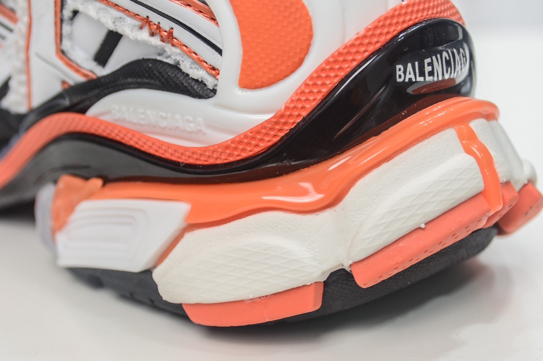Balenciaga Runner Sneaker in White Orange Black、mysite、Cacoeks