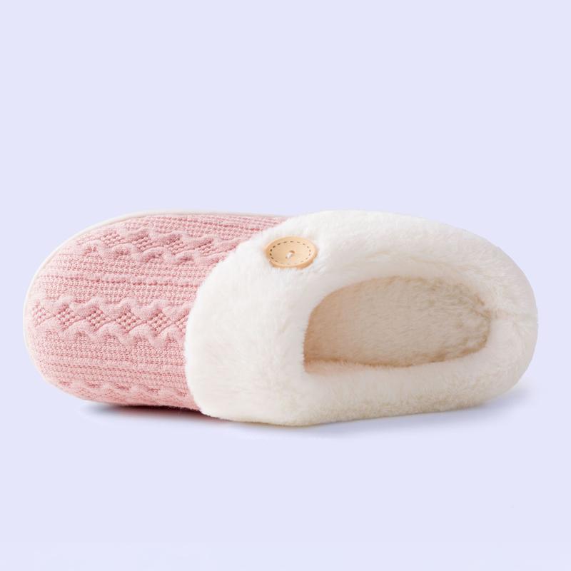 Fuzzy Slippers for Women Indoor Unisex House Shoes Memory Foam Slippers Winter Warm Plush Bedroom Shoes with Faux Lining Comfy Trendy Gift Slippers
