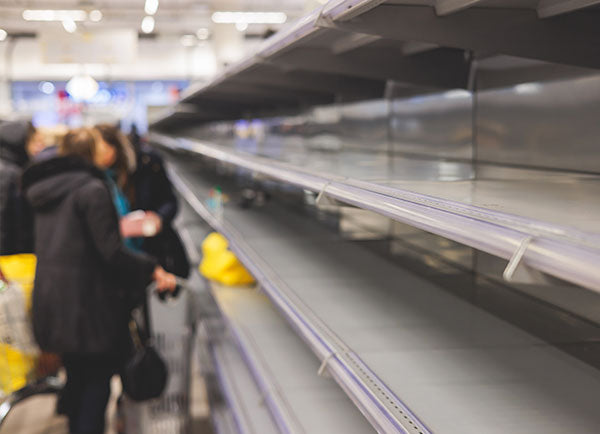 empty shelves