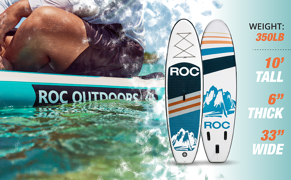 paddle board, 350LB weight limit, 10&#39; Tall, 6&#34; Thick, 33&#34; wide