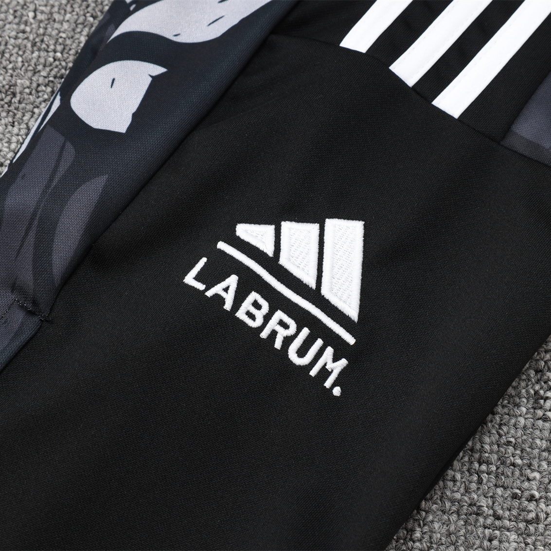 Higojerseys-Arsenal 24-25 Black Grey Windbreaker Jacket