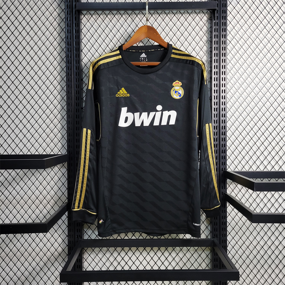 ManixJersey.com | Real Madrid Retro 11-12 Away Long Sleeve Jersey -Customize Name, Number and Patch | Worldwide Shipping