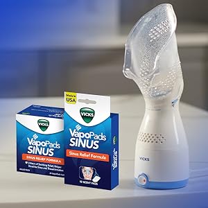 Experience the Vicks Difference, use Vicks VapoPads in your Vicks Sinus Steamer