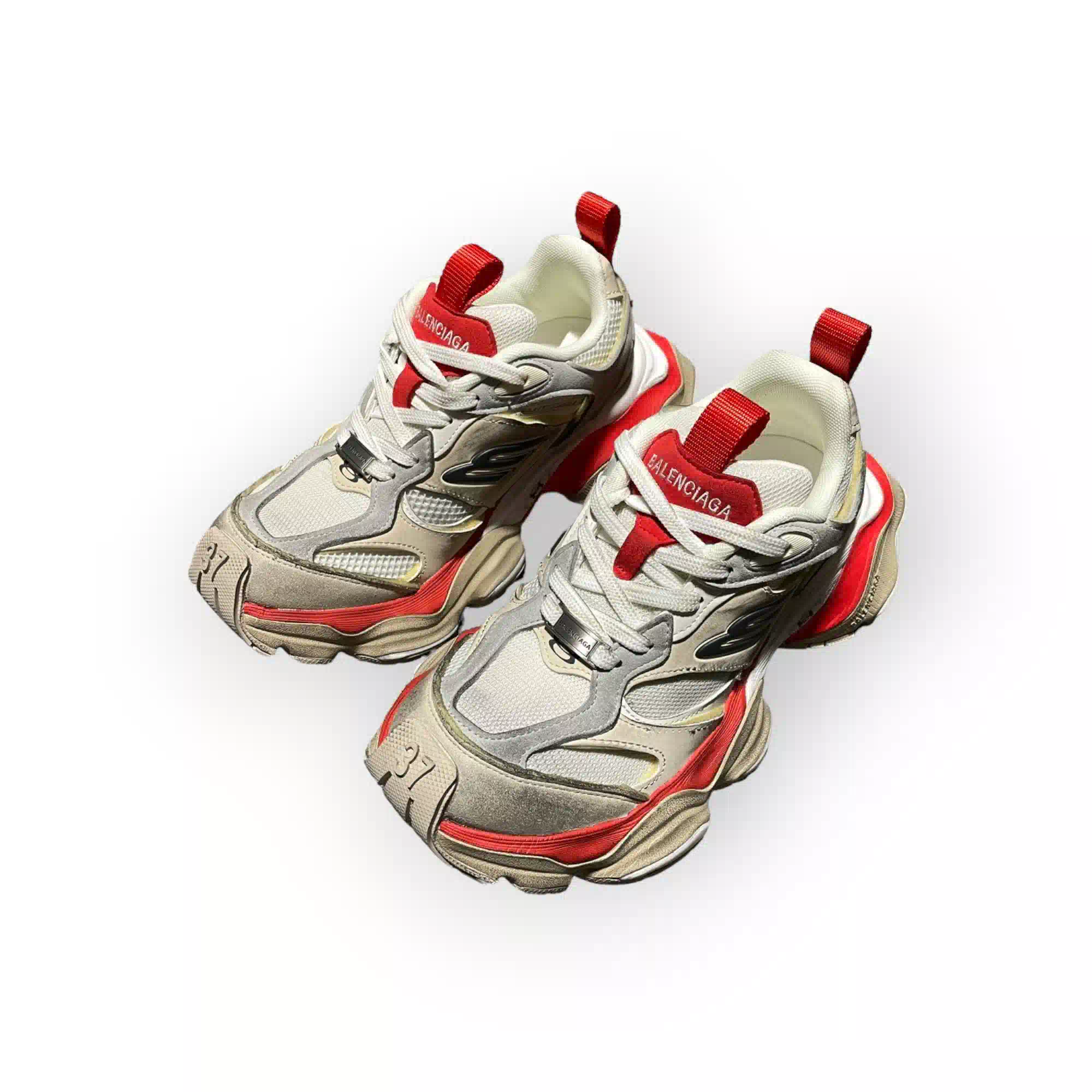 Balenciaga Cargo Sneaker In Beige Grey Red、mysite、Cacoeks