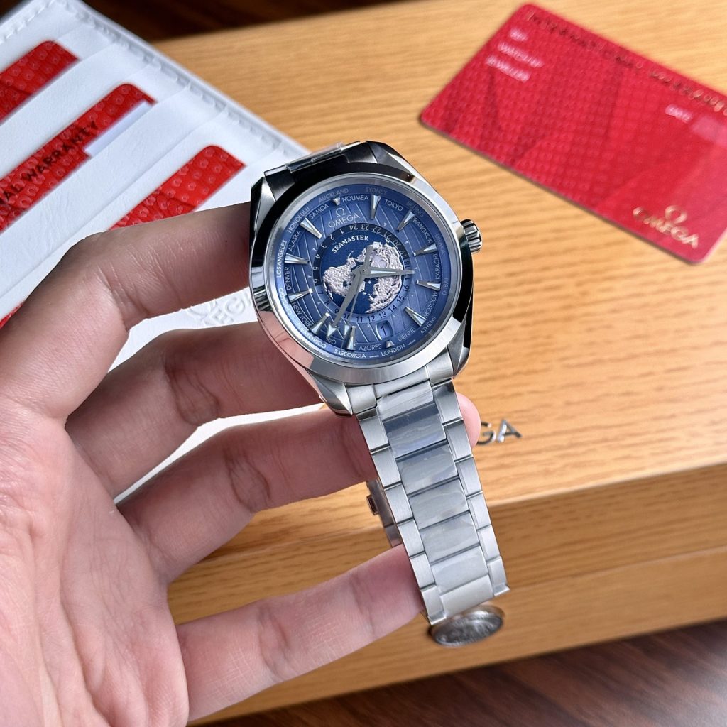 Đồng Hồ Omega Seamaster Aqua Terra Worldtimer Mặt Xanh Dương VSF 43mm (3)