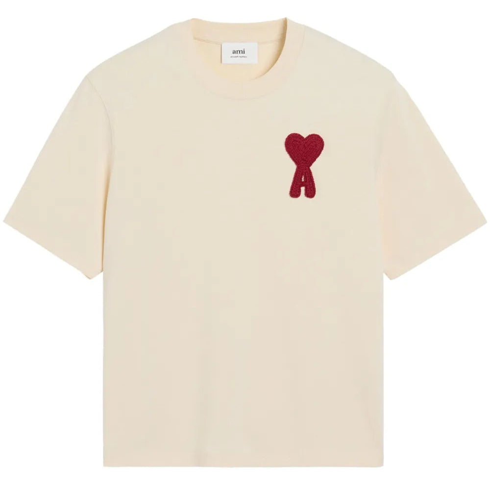 Ami De Coeur Patch T-Shirt Beige、mysite、Cacoeks