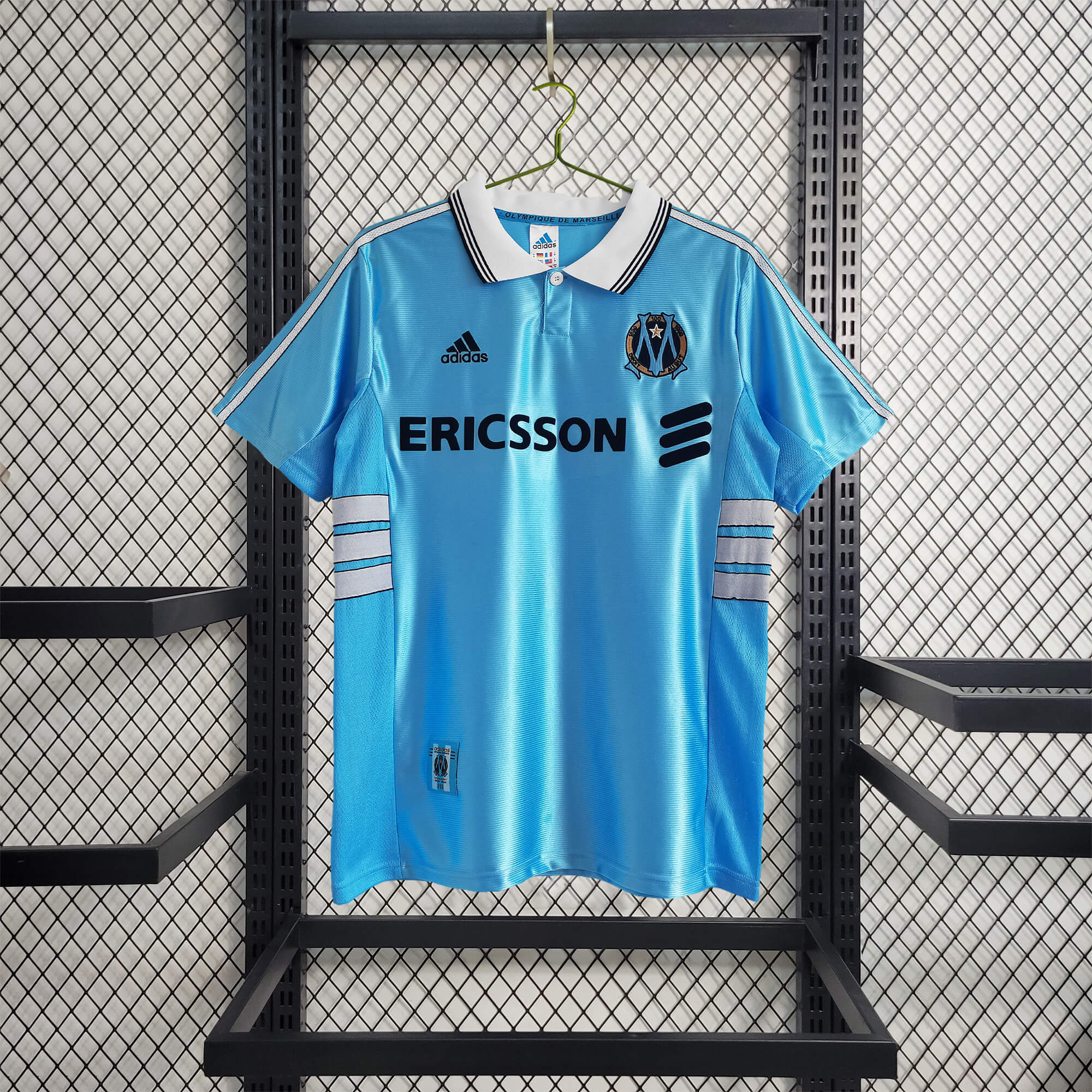 ManixJersey.com | Retro Marseille 1998-99 Away Jersey -Customize Name, Number and Patch | Worldwide Shipping