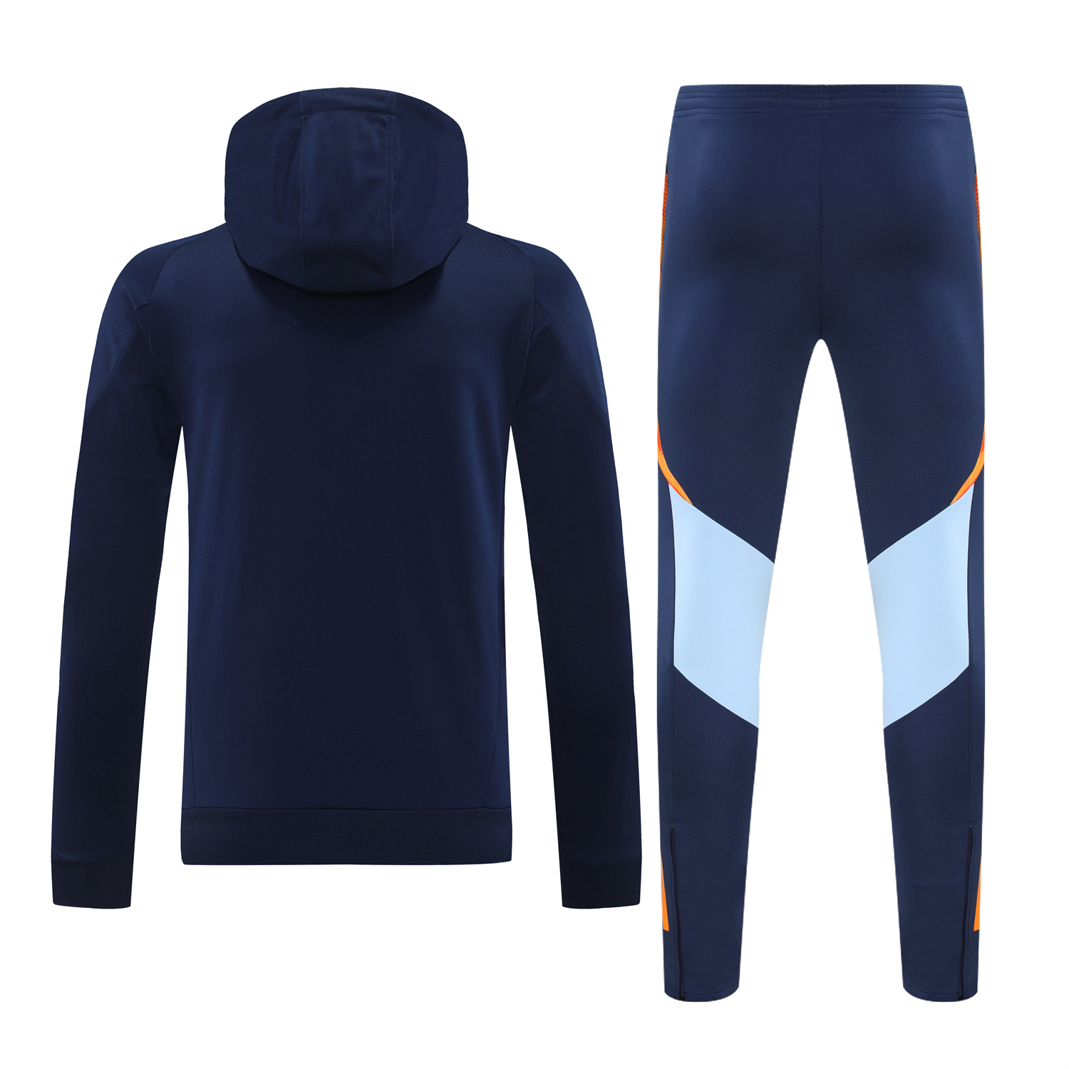 JerseysGala.com | Real Madrid 24-25 Training Hoodie Set - Royal Blue Hoodie and Pants -Customize Name, Number and Patch | Worldwide Shipping