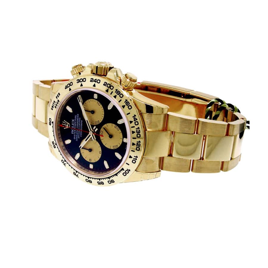 Rolex Cosmograph Daytona Oyster Yellow Gold Black Dial 116508-0009 Replica-fasswatch