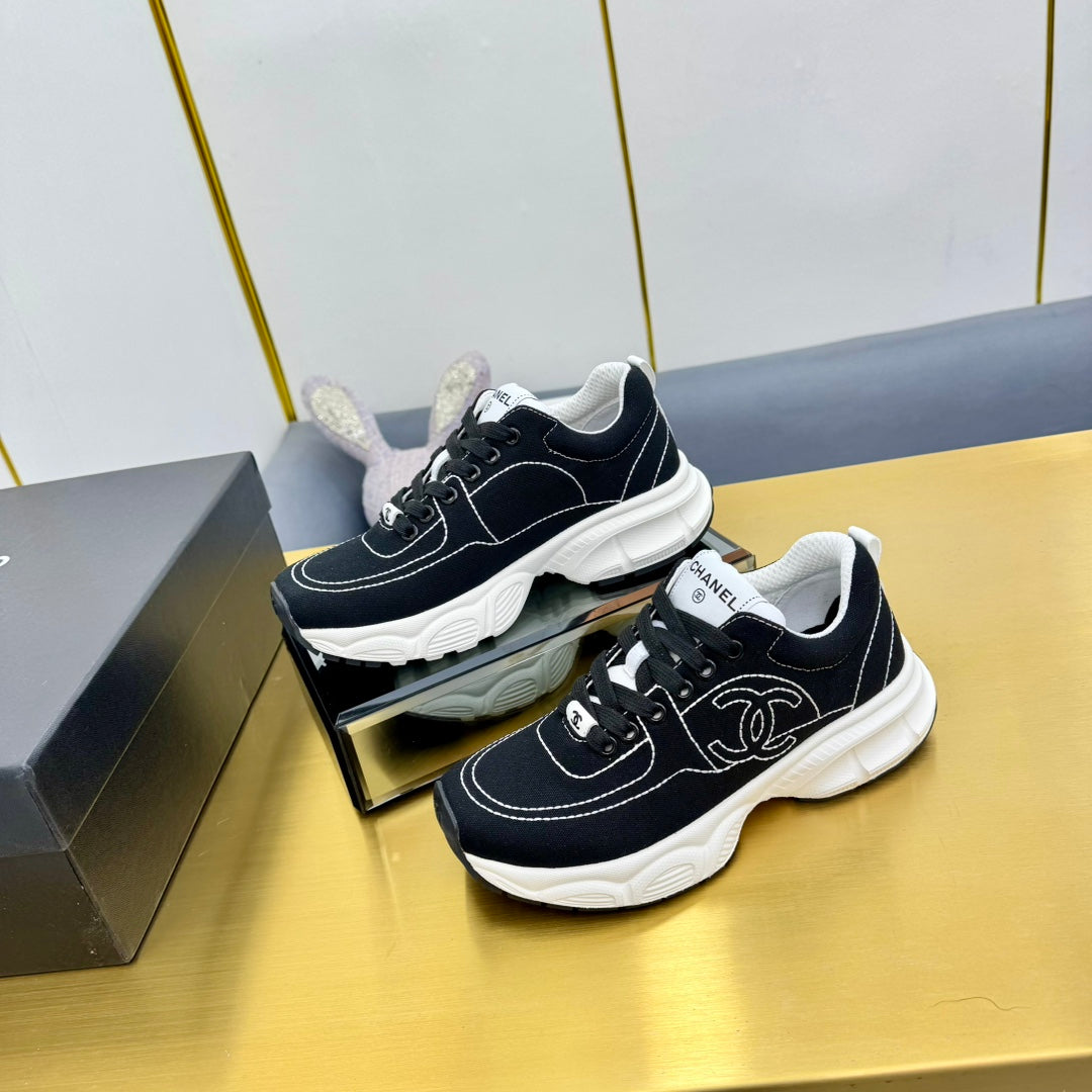 SNEAKER IN BLACK MIX WHITE BREATHABLE FABRIC、mysite、Cacoeks