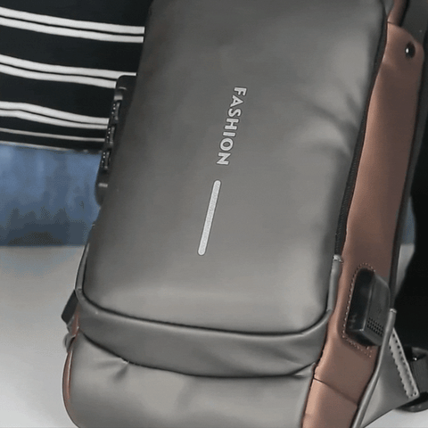 Bolsa de Ombro Antifurto com Carregamento Usb