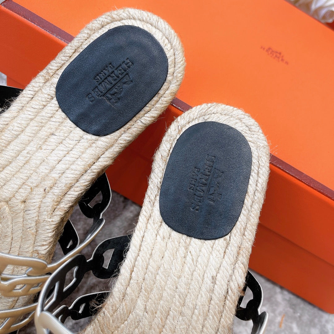 STRAW SOLE SLIPPERS METALLIC GOLD LAMBSKIN、mysite、Cacoeks