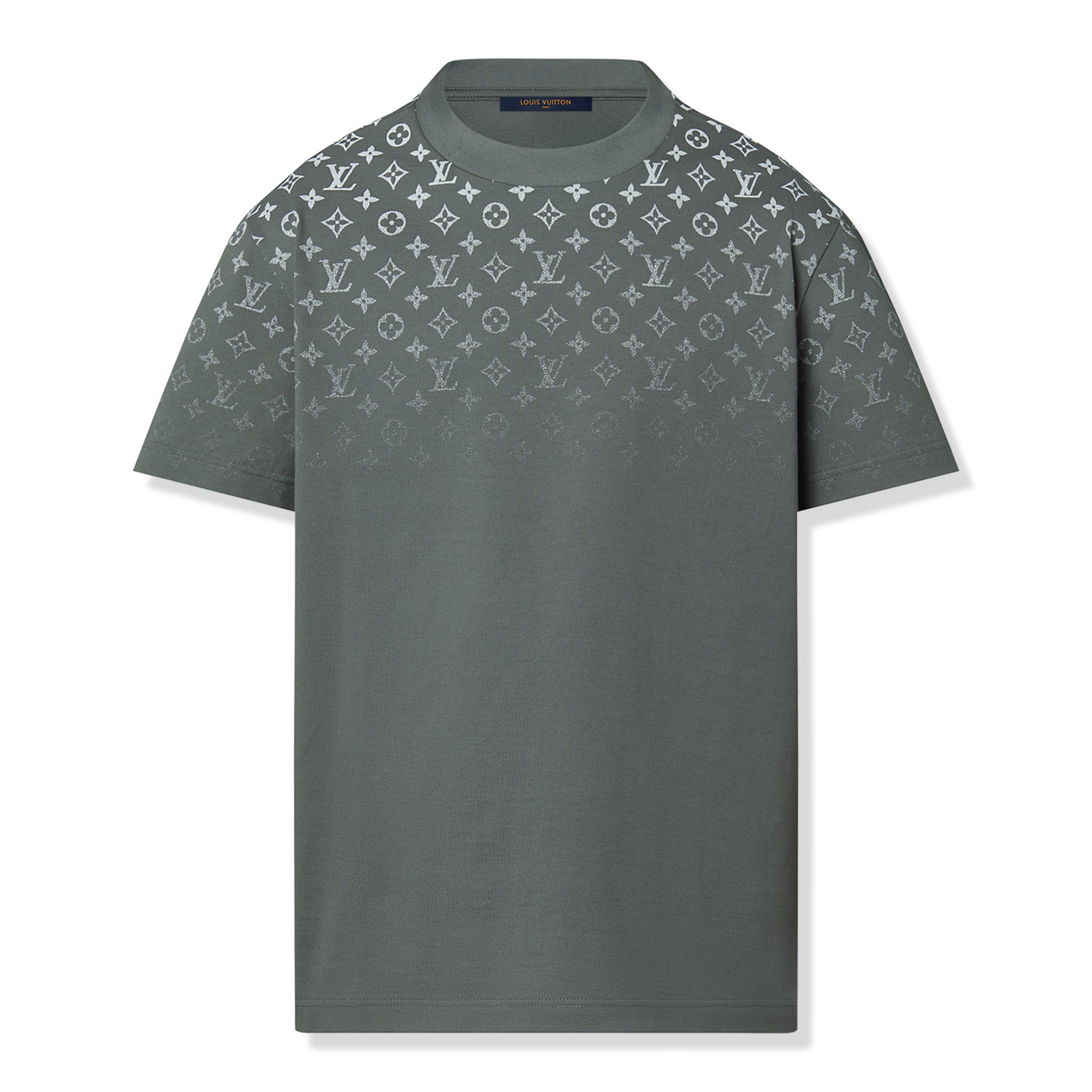 Louis Vuitton LV Monogram Gradient Cotton Grey T Shirt、mysite、Cacoeks