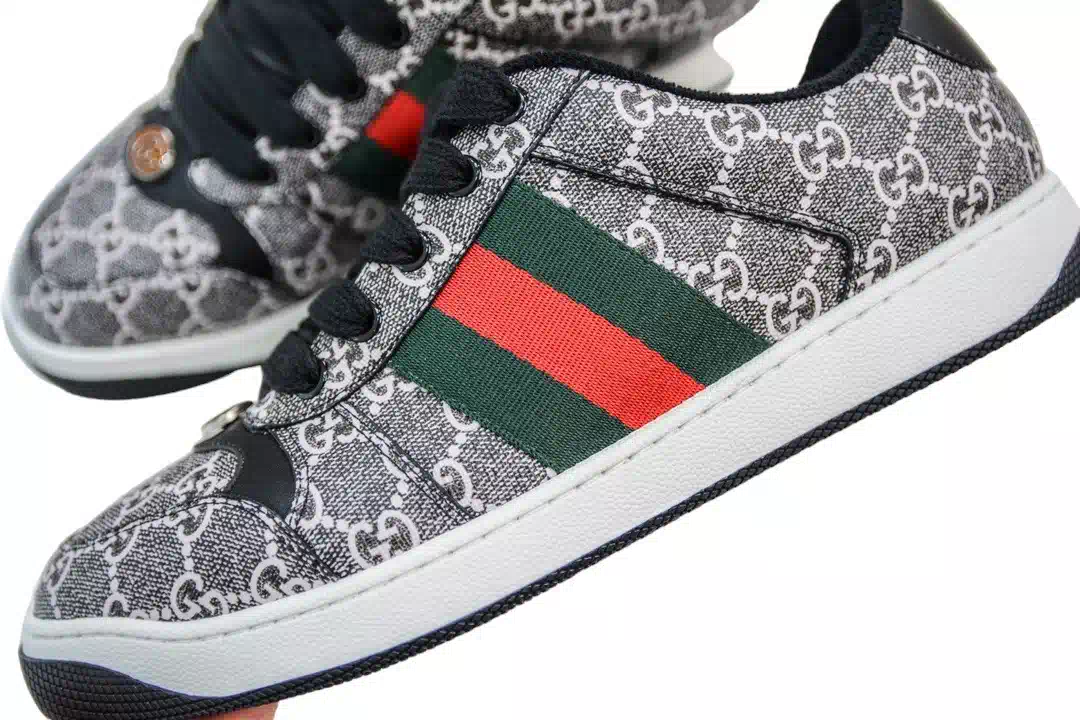 Gucci Screener Sneaker Black and Grey GG Supreme Canvas、mysite、Cacoeks