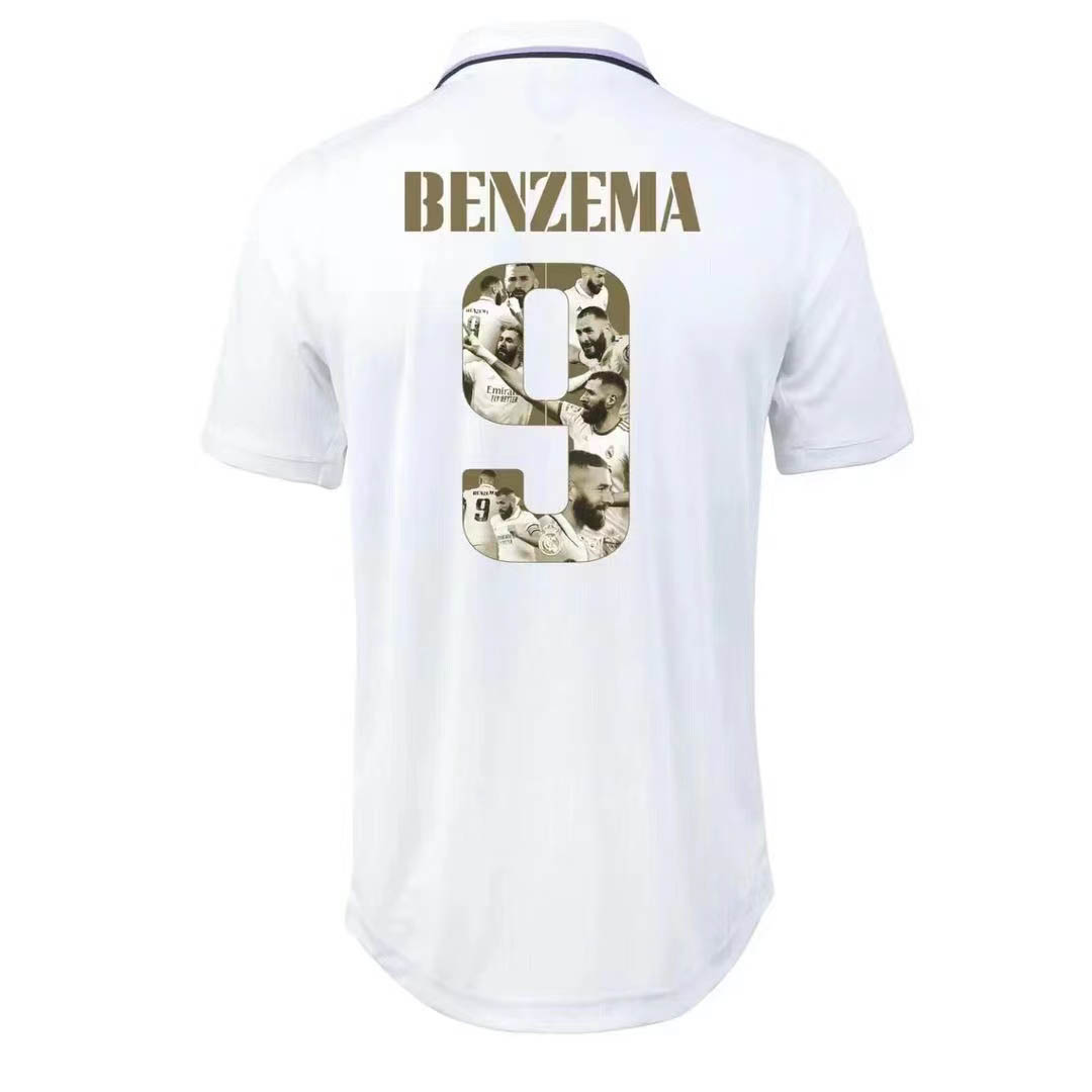 2022/2023 Real Madrid Home Benzema Ballon d'Or Football Shirt:football jersey mysite: unitedjerseyfootball 邓江浪:football