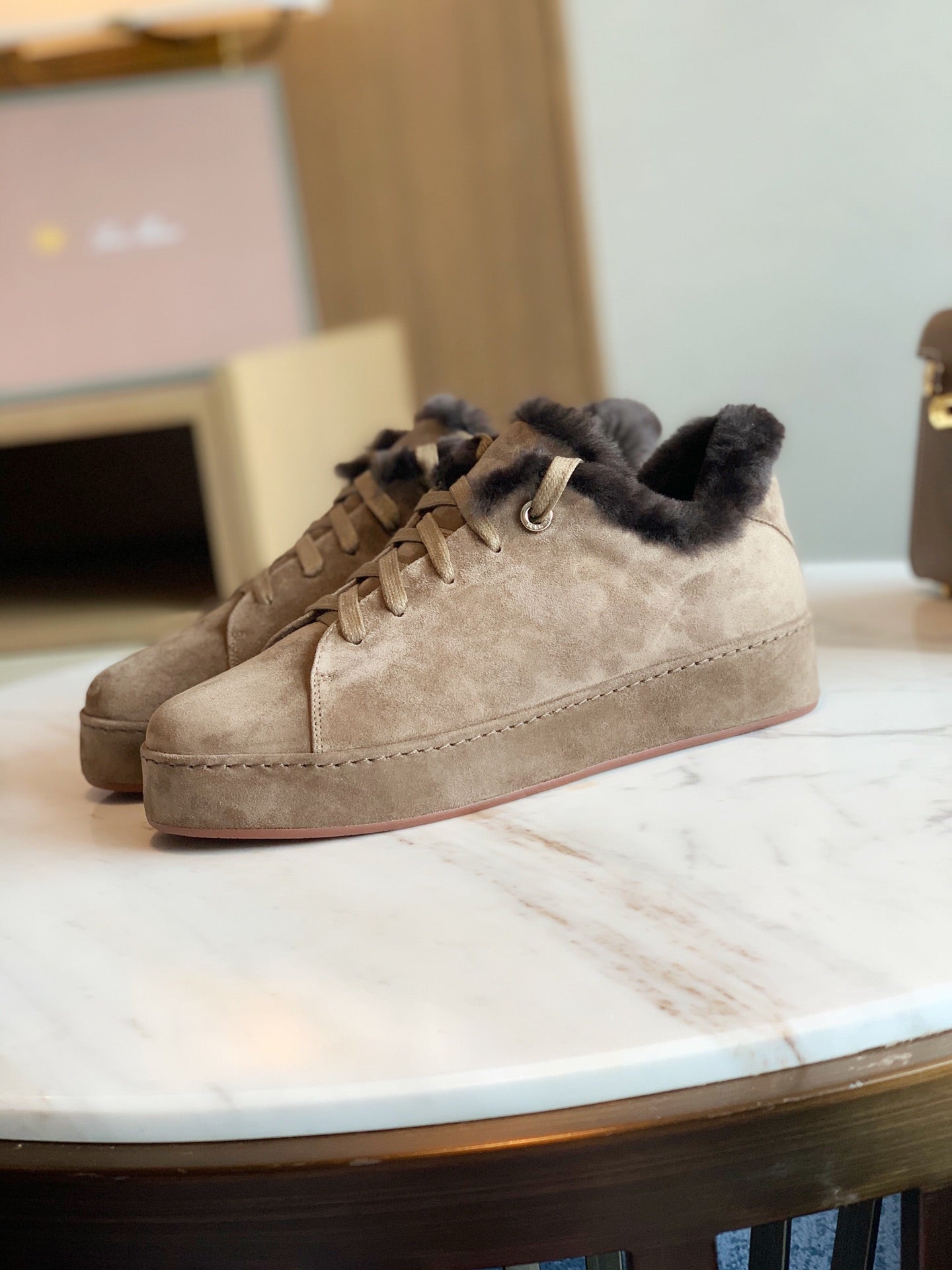 LP WINTER NUAGES SNEAKERS CEDAR LAMBSKIN、mysite、Cacoeks