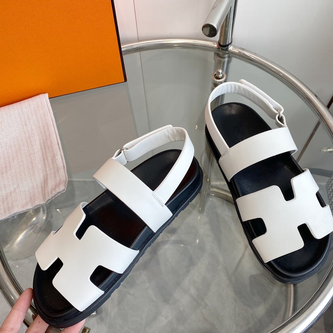 Genius Sandal White Leather、mysite、Cacoeks