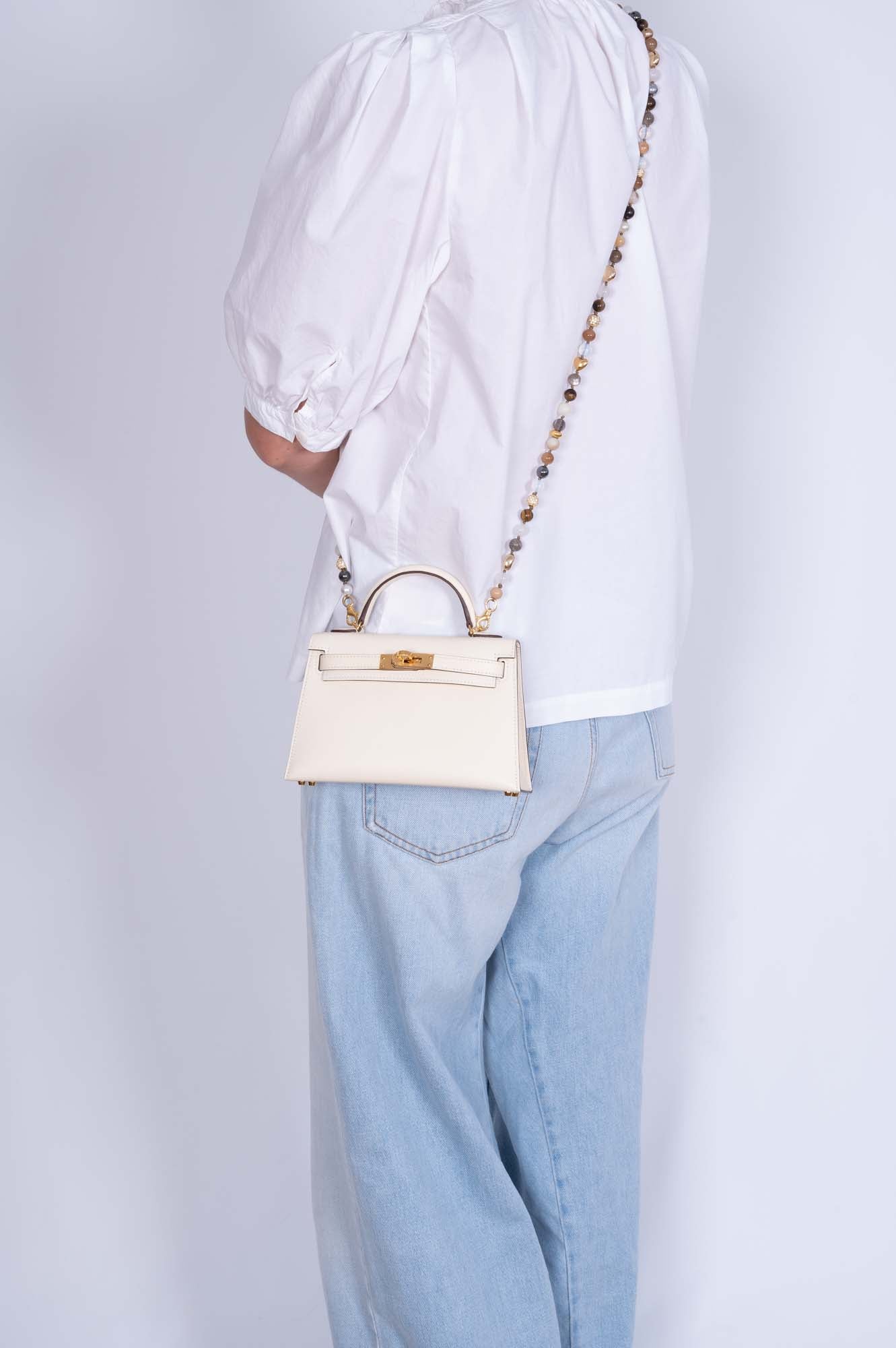 Hermès Kelly 20 Mini Sellier Nata Epsom Gold Hardware