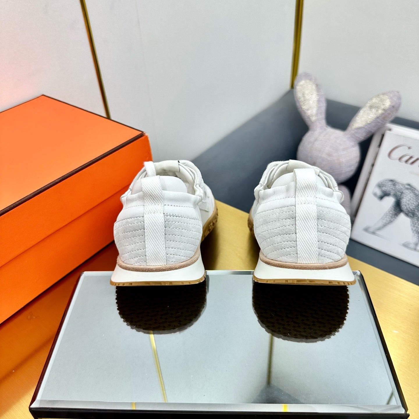 JET SNEAKER IN PALE GRAY SUEDE MIX WHITE CALFSKIN、mysite、Cacoeks