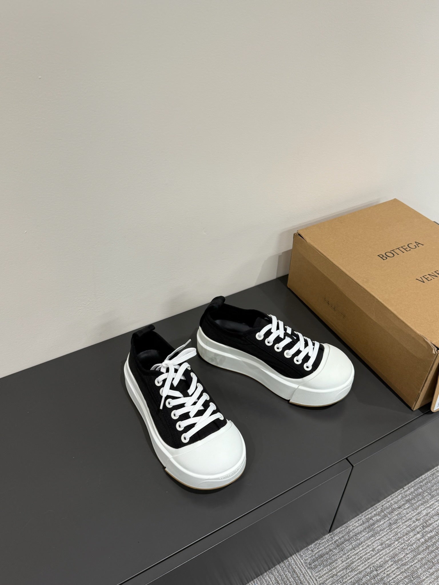 VULCAN PLATFORM SNEAKER IN BLACK CANVAS、mysite、Cacoeks