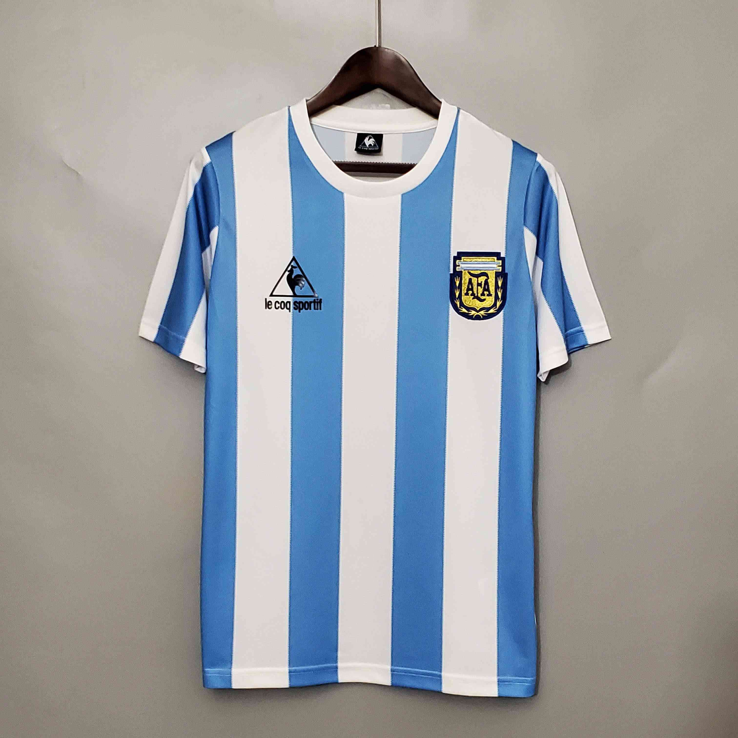 1986 Retro Argentina National Team Home Jersey-mysite Custom Football Kit- Nextkits