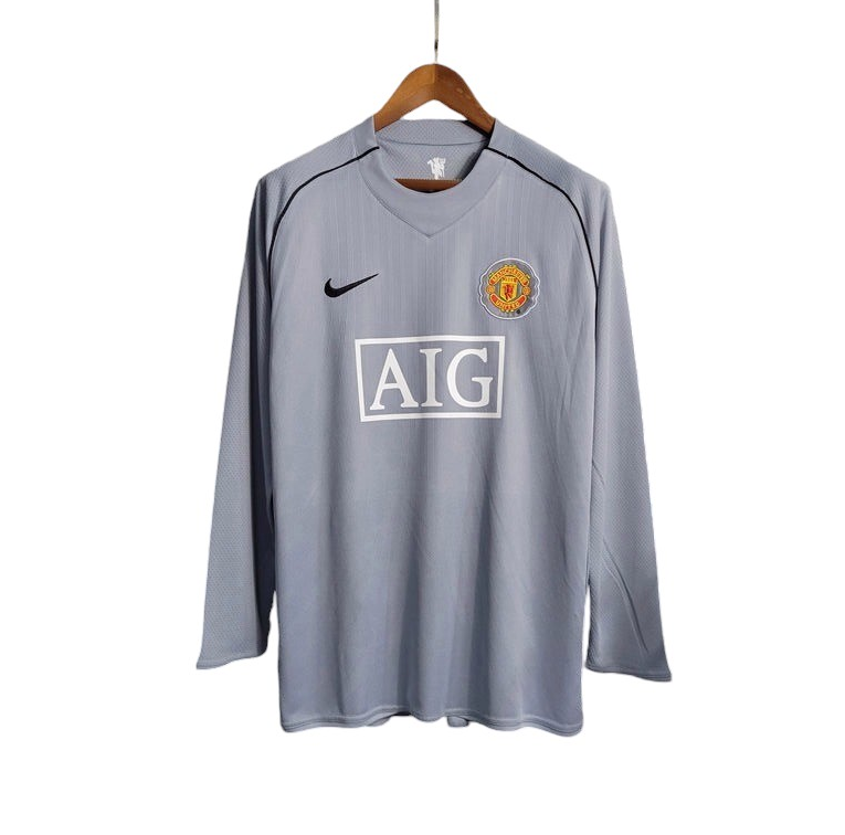 07/08 Retro Long Sleeve Manchester United Home Football Shirt-mysite Custom Football Kit- Nextkits