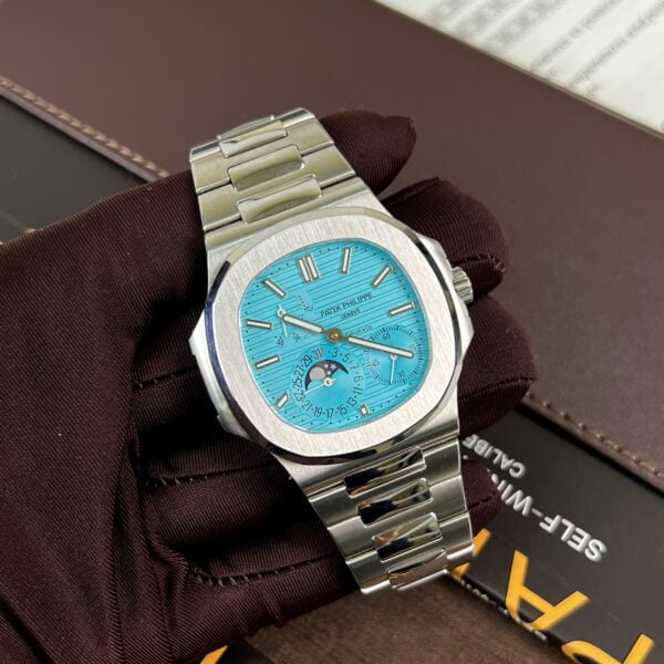 Đồng Hồ Patek Philippe Nautilus 5712 Tiffany & Co Replica 11 Dây Kim Loại 40mm (2)