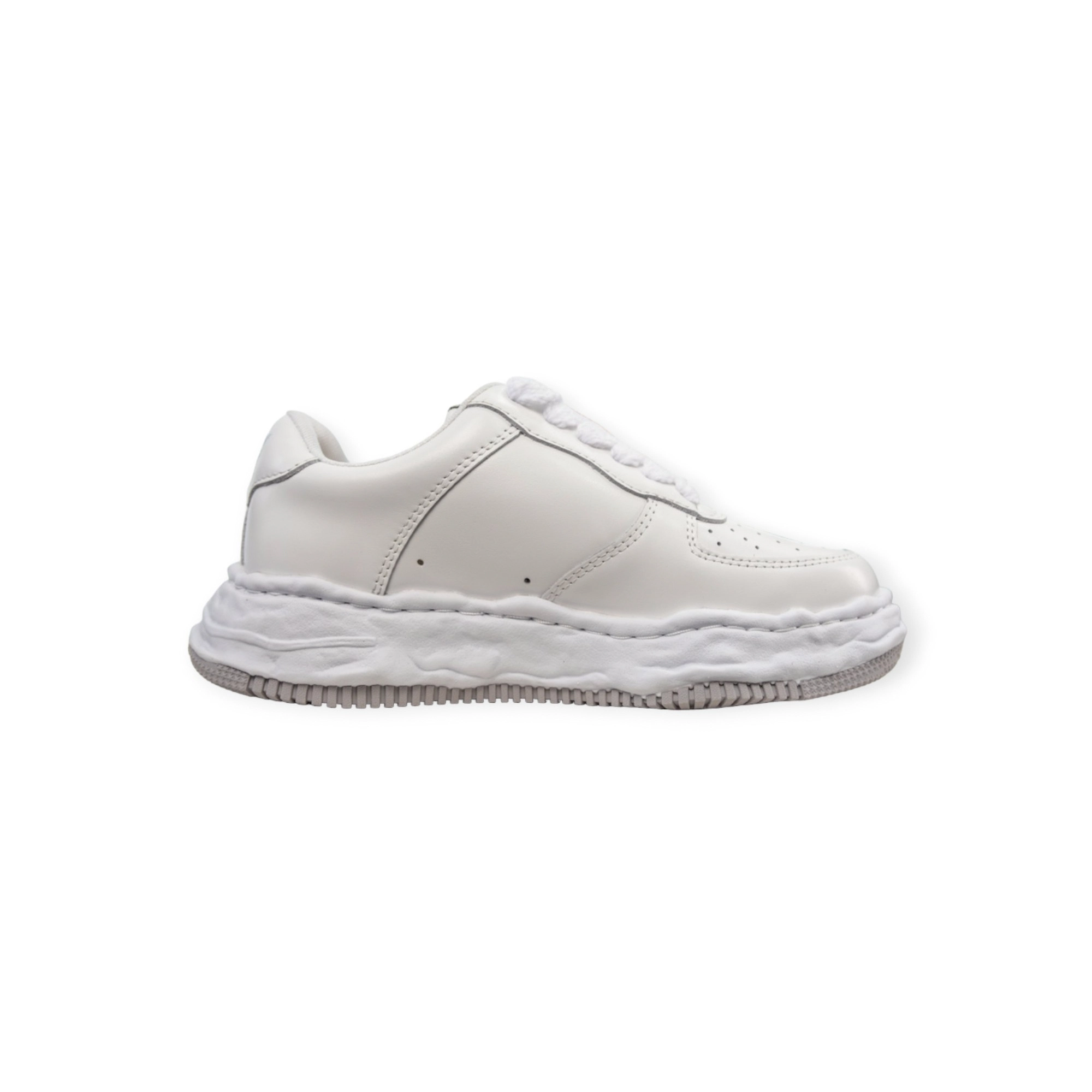 Maison Mihara Yasuhiro Wayne OG Sole Leather Low-top Sneaker White、mysite、Cacoeks