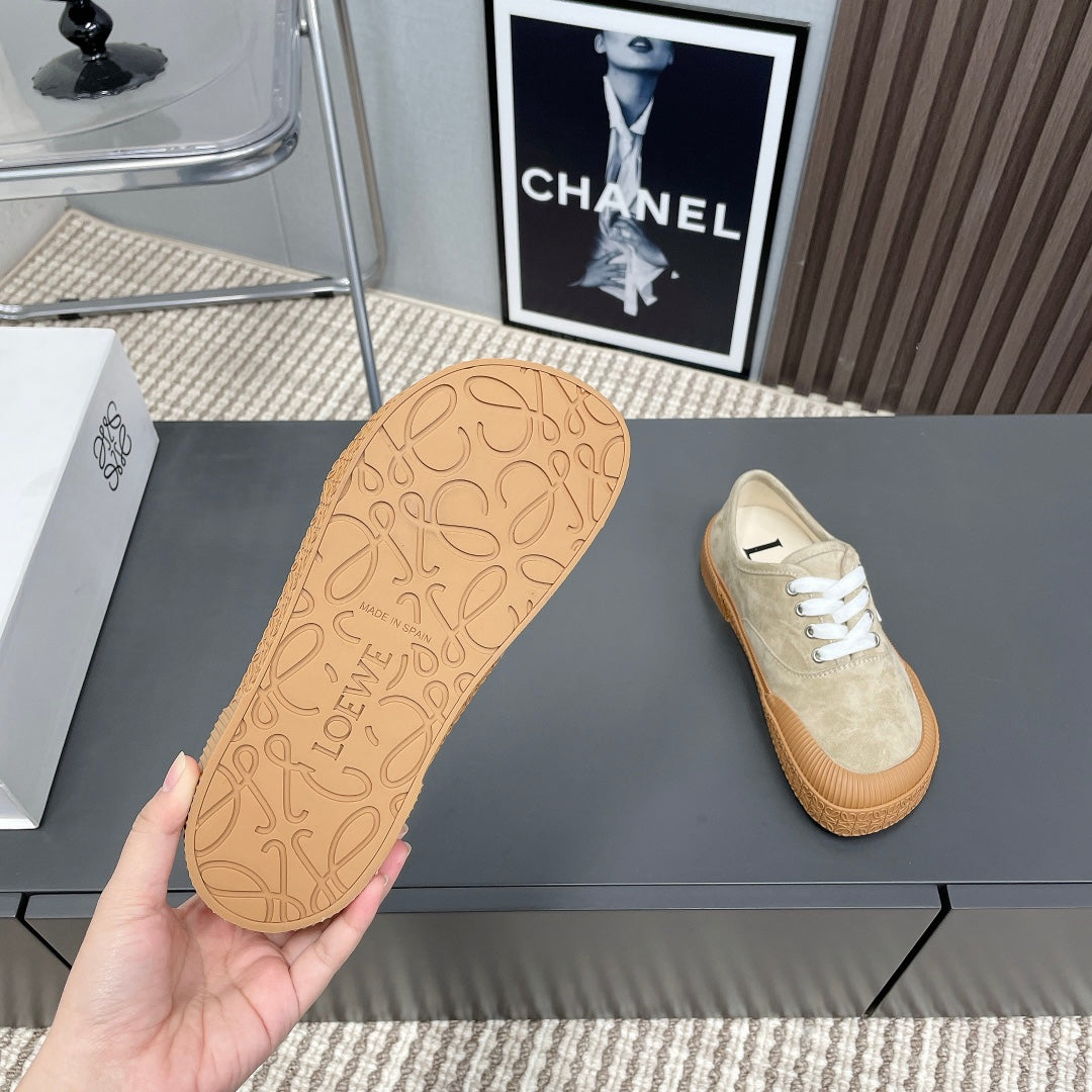 TERRA VULCA LACE-UP SNEAKER IN SAND BROWN SUEDE、mysite、Cacoeks