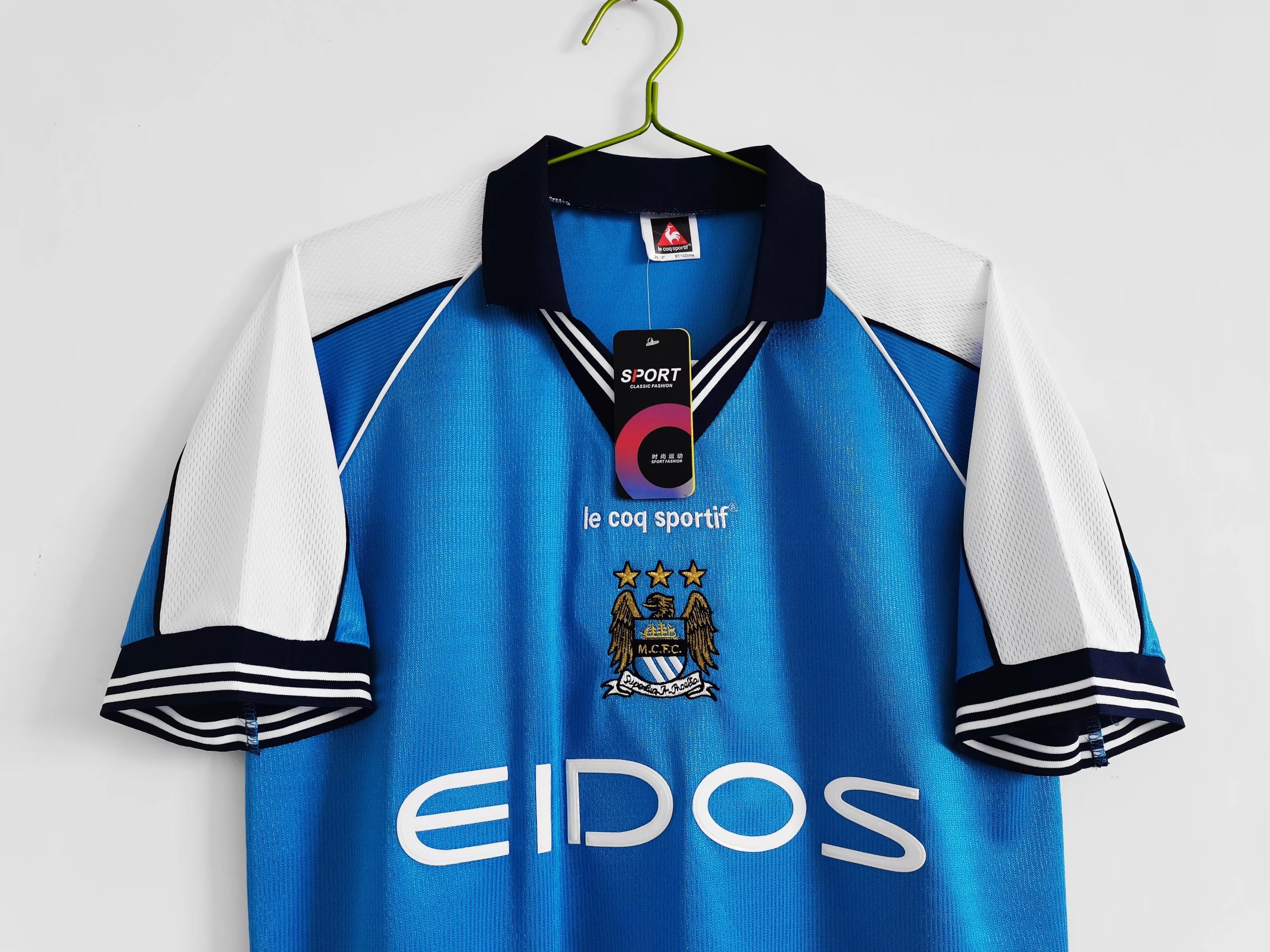 Higojerseys-Retro Manchester City 1999-01 Home Stadium Jersey