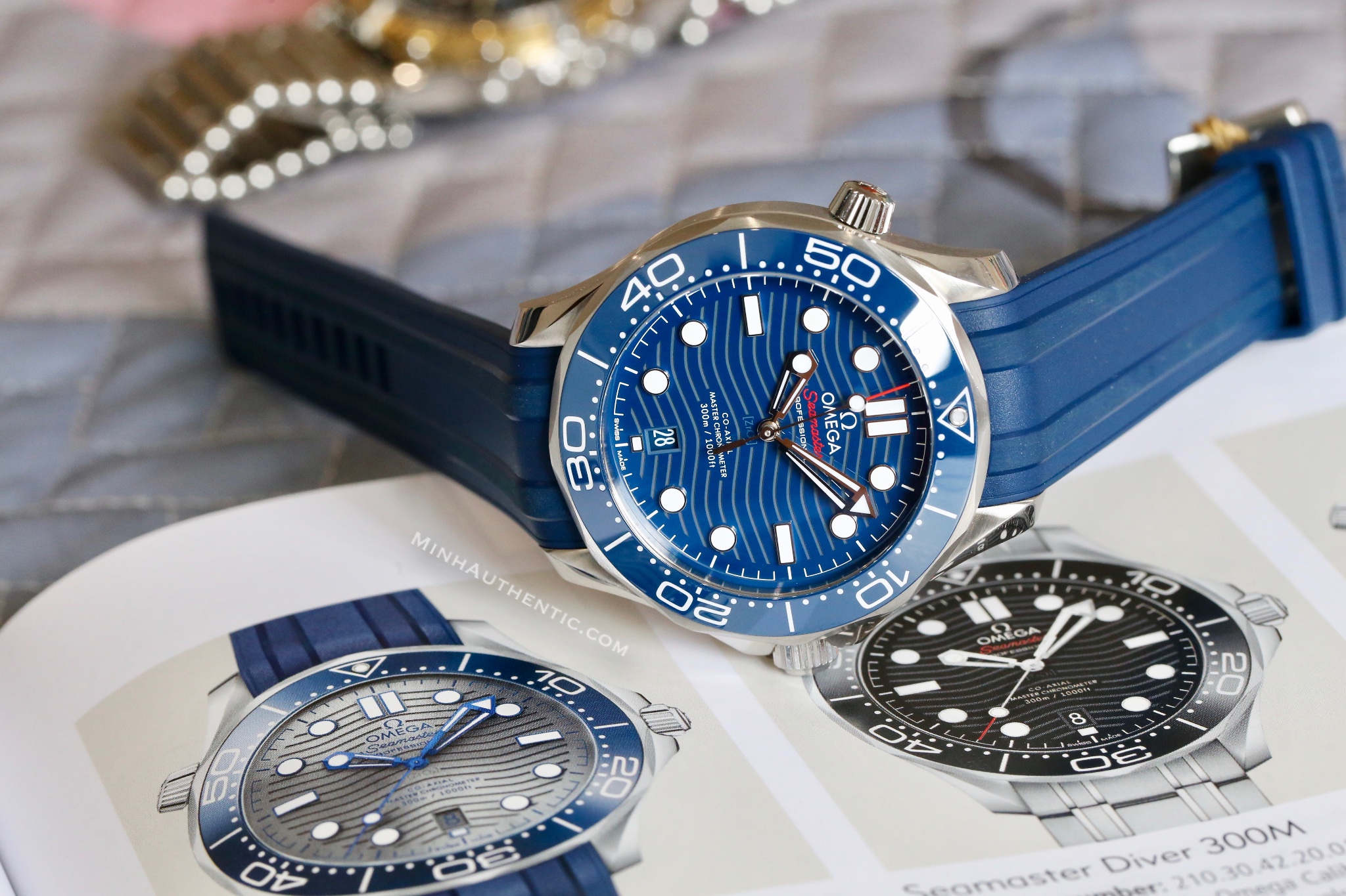 Omega Seamaster Diver 300m Master Co-Axial 210.32.42.20.03.001 - Minh Authentic