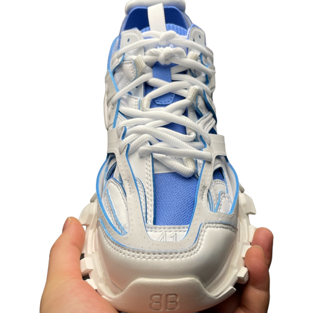 Balencaiga Track Sock Sneaker in White and Blue、mysite、Cacoeks
