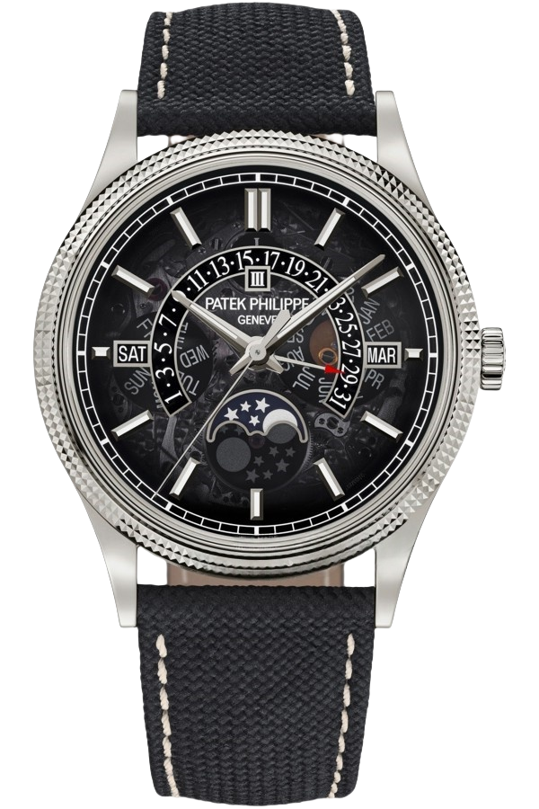 Patek Philippe Grand Complications Ref. 6159G-001 Super Clone Watch – White Gold Black Dial Fake Replica