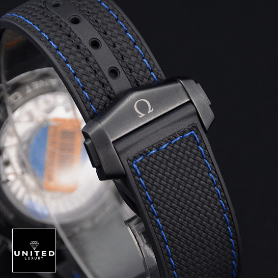 Omega 215_92_46_22_01_002 Black Bracelet Replica black background