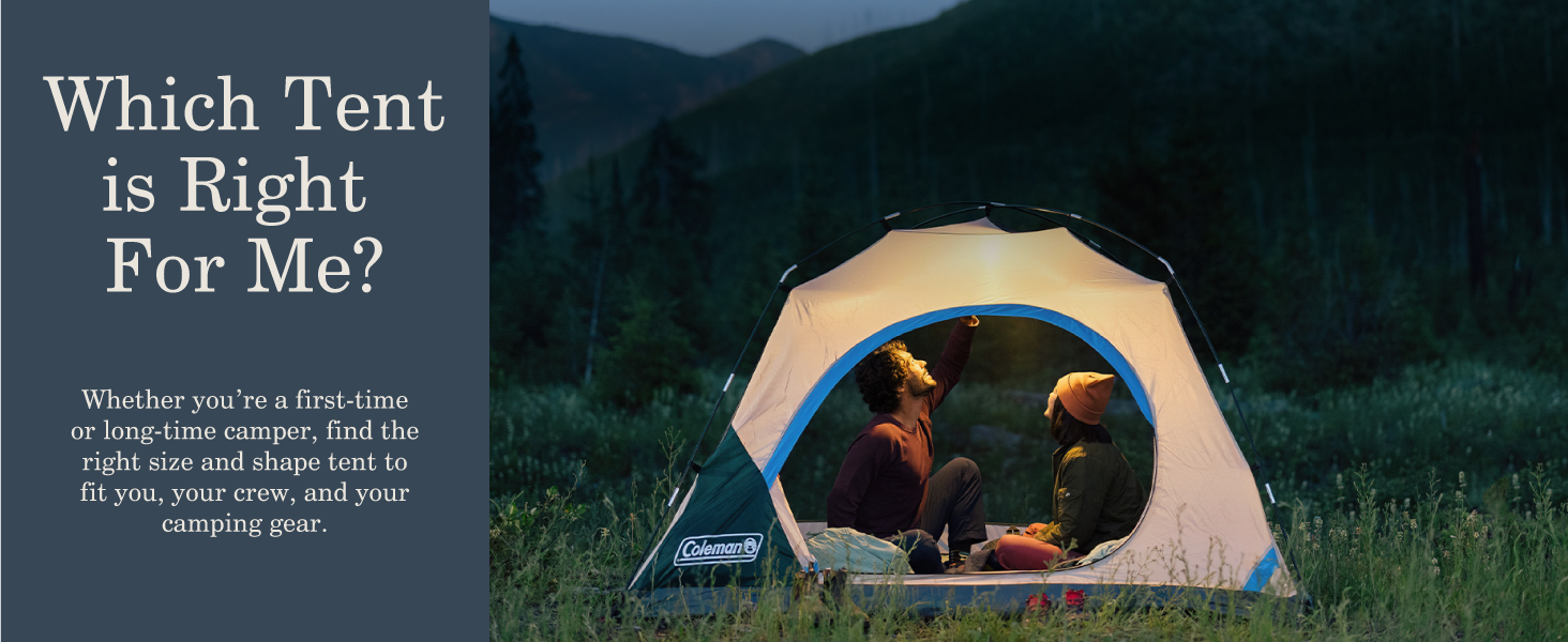 coleman tent quiz best for you camping size shape crew gear hike backpack family small large fit
