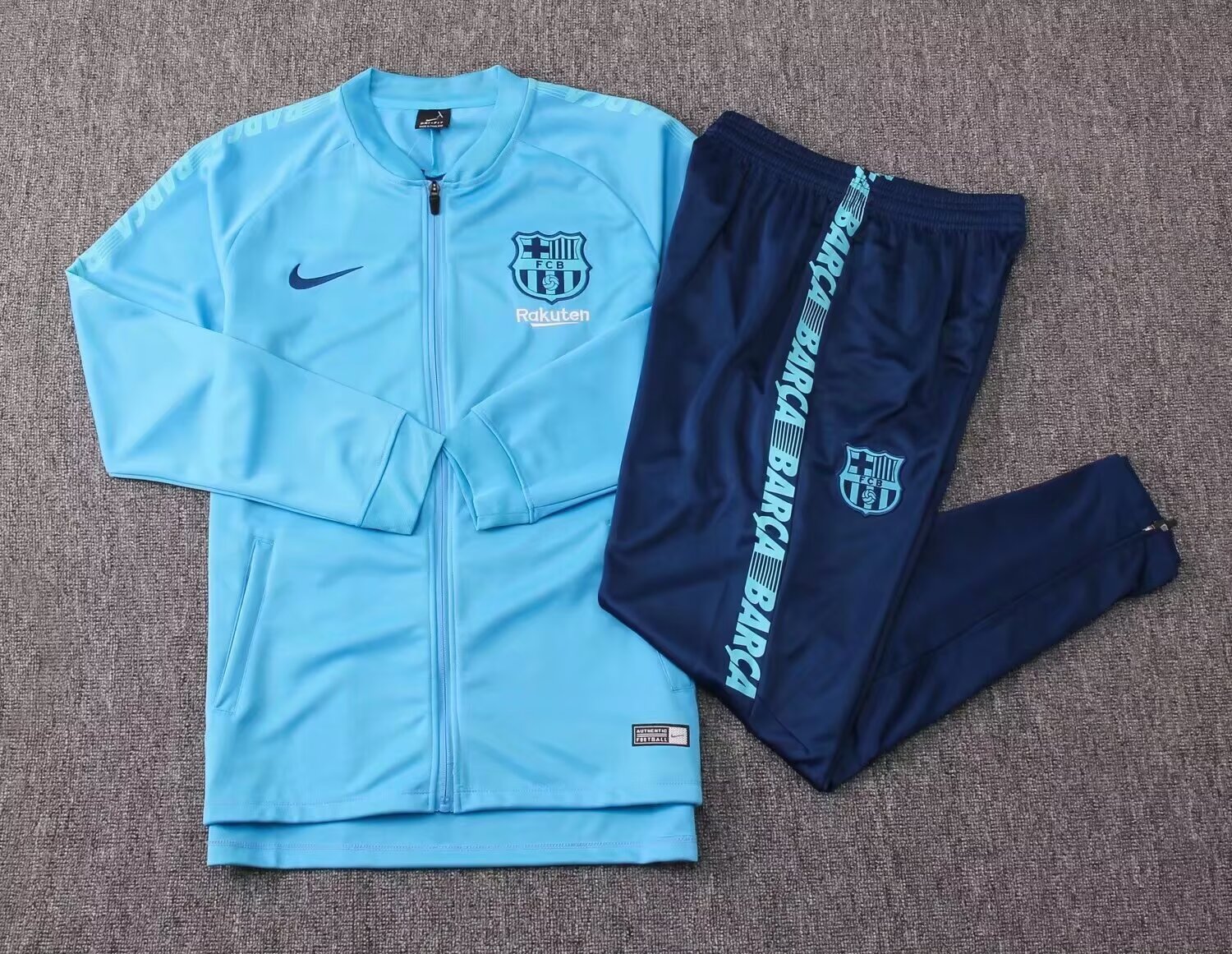 2024/2025 Barcelona Long Zipped Jacket Sky Blue Jersey Set:football jersey mysite: unitedjerseyfootball 邓江浪:football