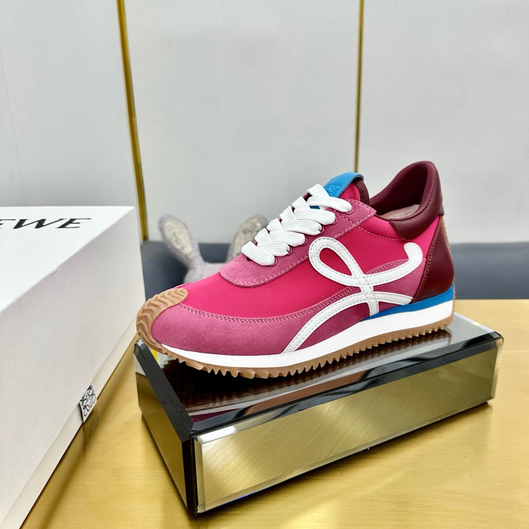 BALLET RUNNER 2.0 IN BRIGHT PINK SUEDE AND LYCRA FABRIC、mysite、Cacoeks